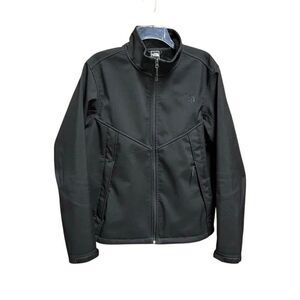 The North Face Men’s Black Fleece Lined Soft Shell Wind Jacket Size Large